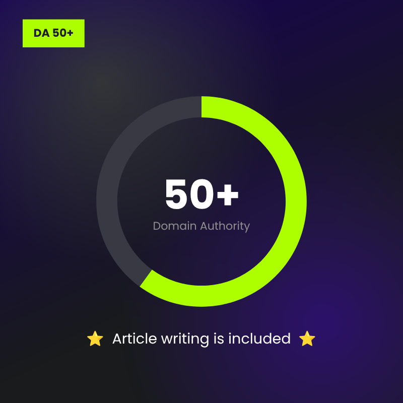 DA50+ Guest Posting Package