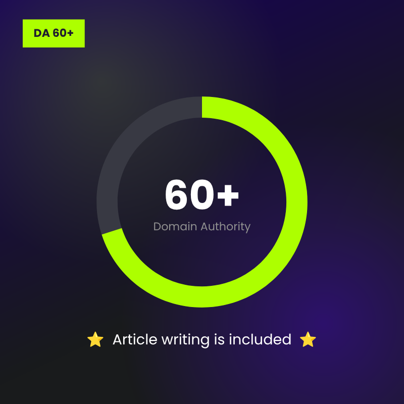 DA60+ Guest Posting Package