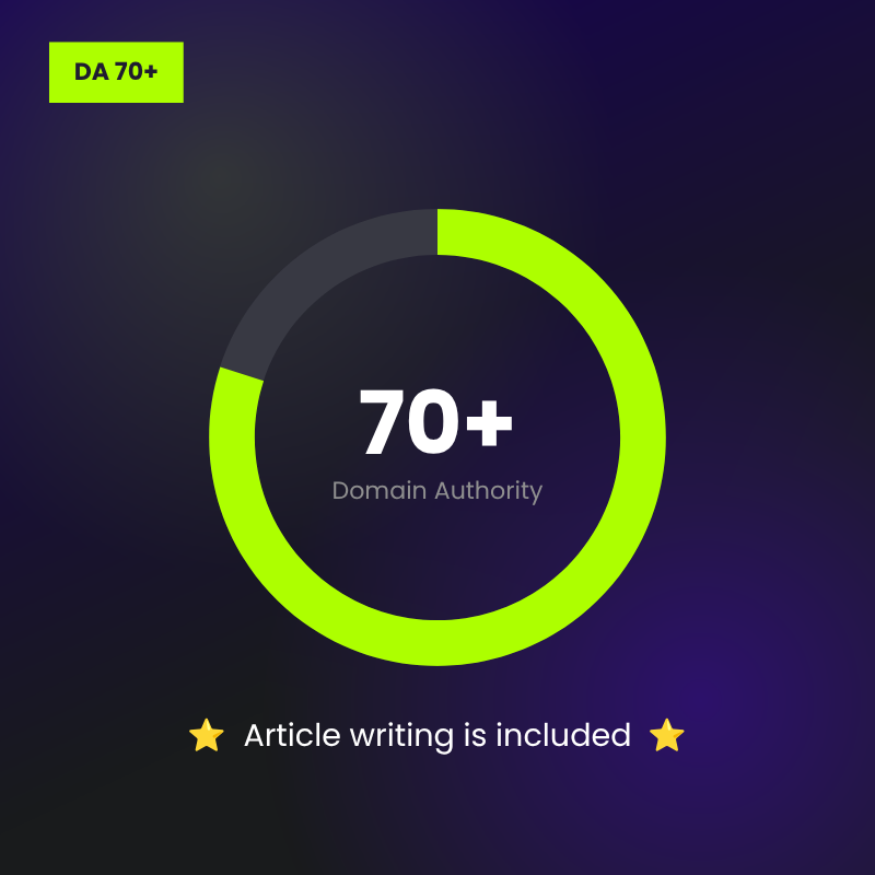 DA70+ Guest Posting Package