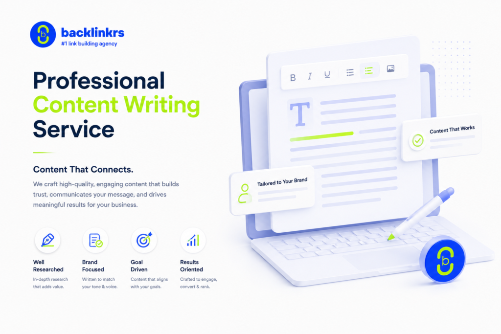 Professional Content Writing Service Hero Image